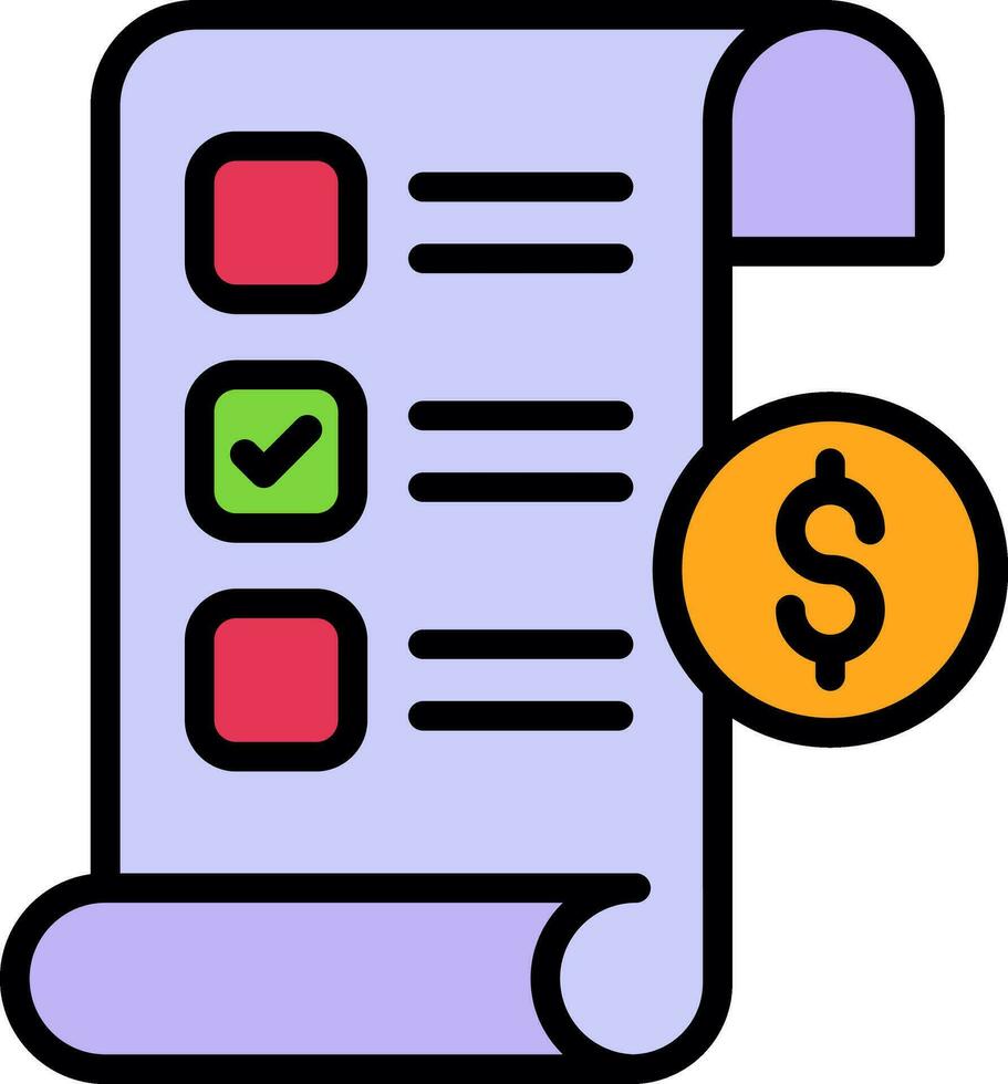 Invoice Vector Icon Design