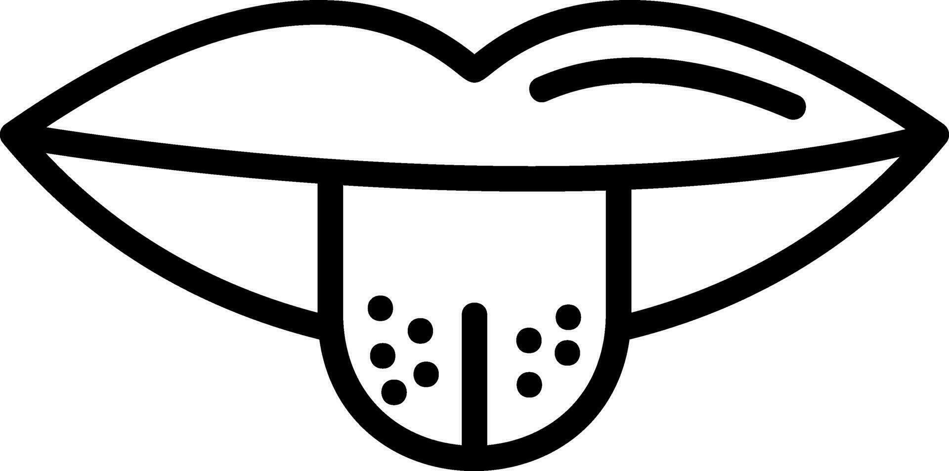 Tongue out Vector Icon Design