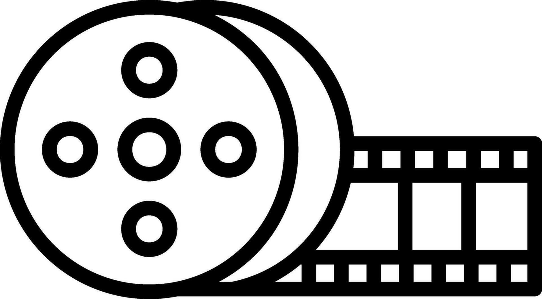 Film roll Vector Icon Design