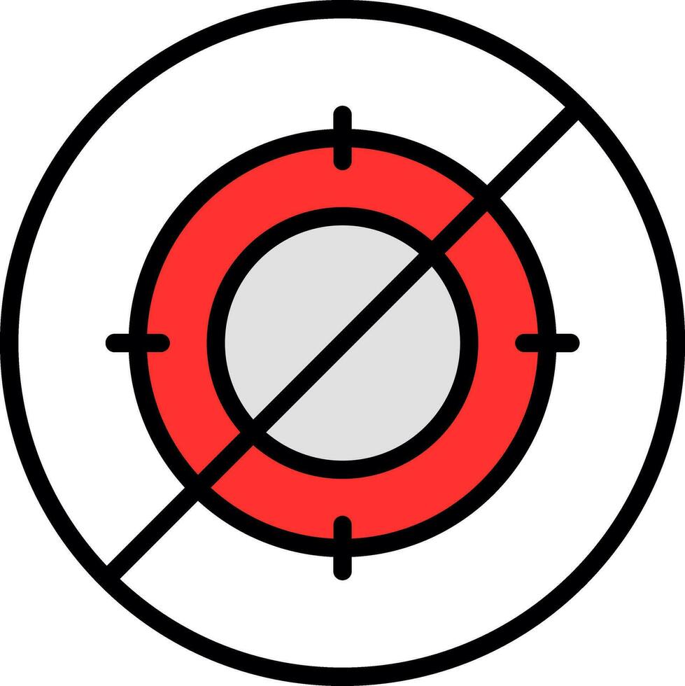 No hunt Vector Icon Design