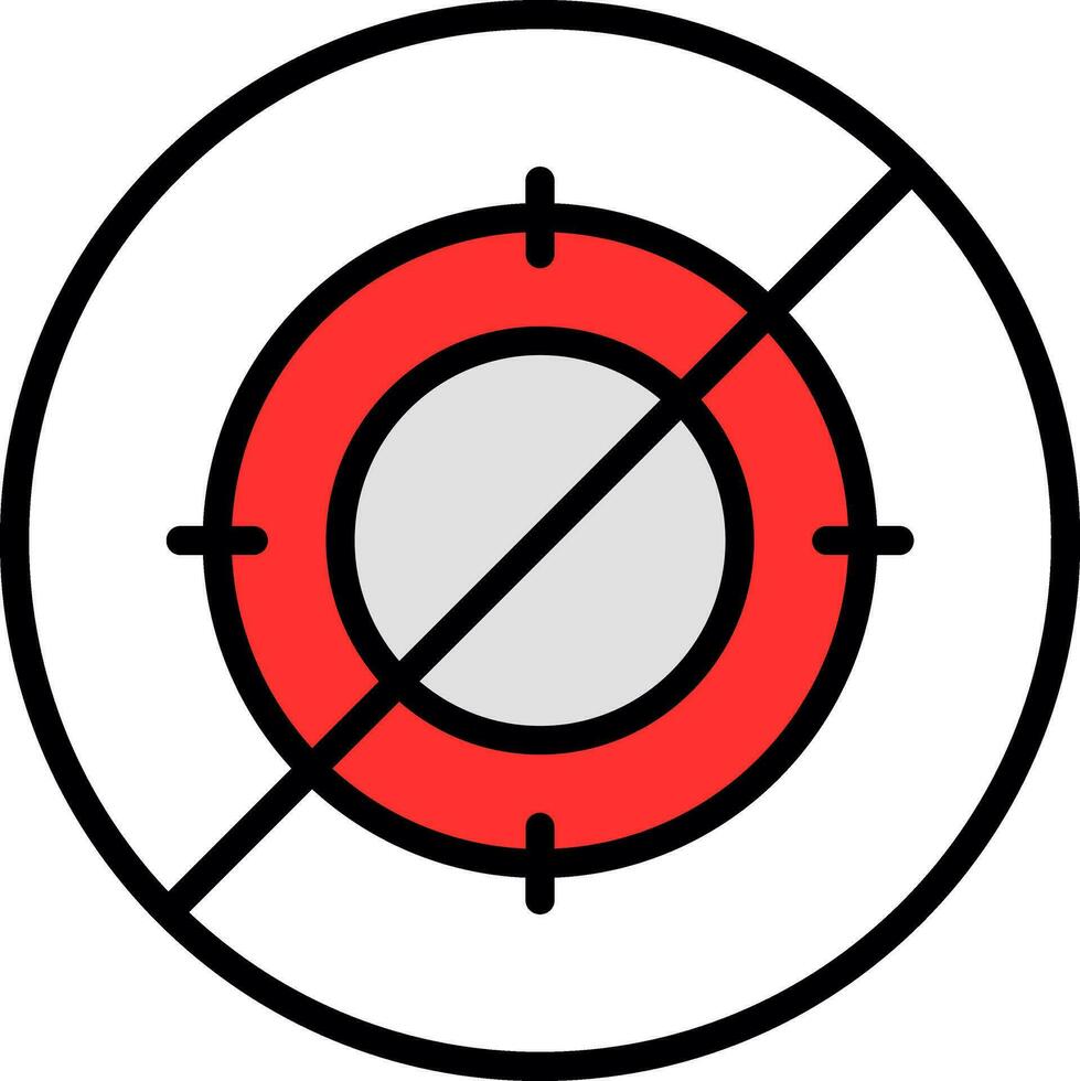 No hunt Vector Icon Design