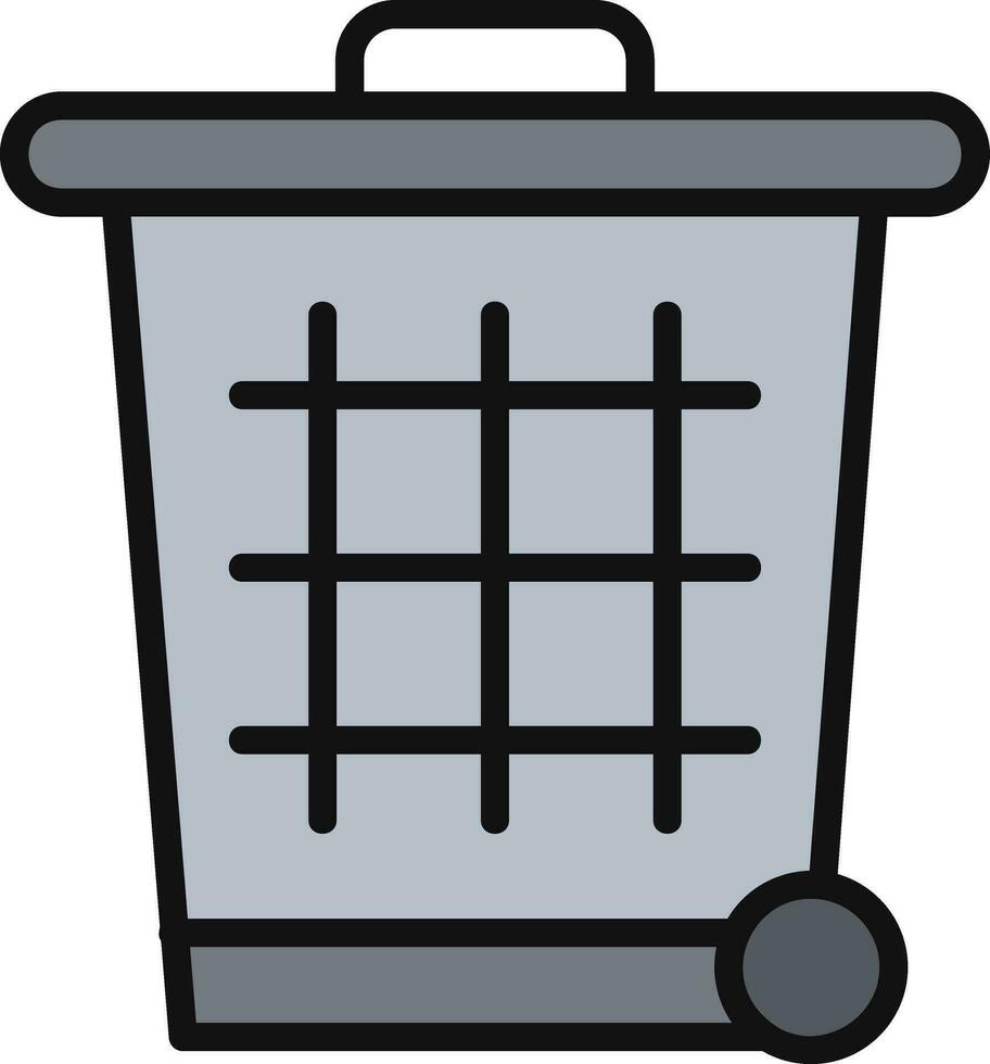 Trash can Vector Icon Design