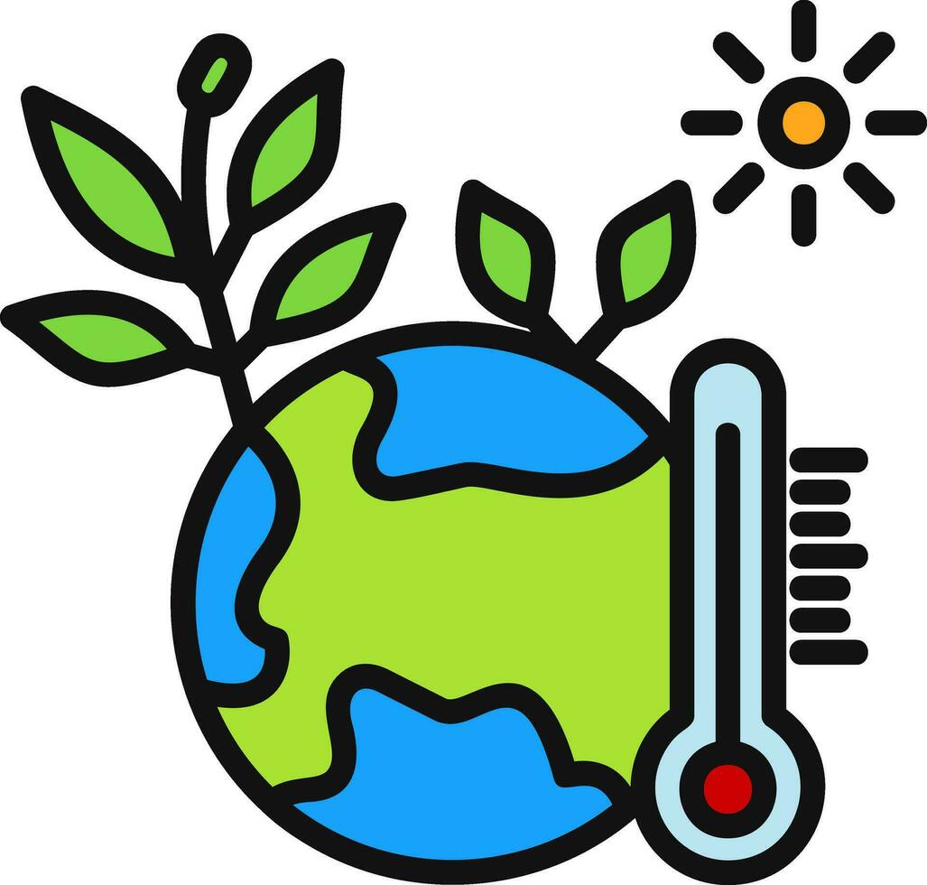 Climate change Vector Icon Design