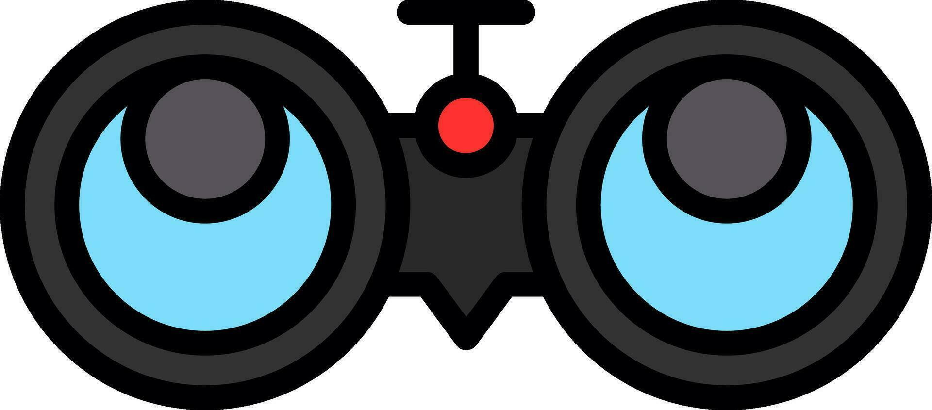 diseño de icono de vector binocular