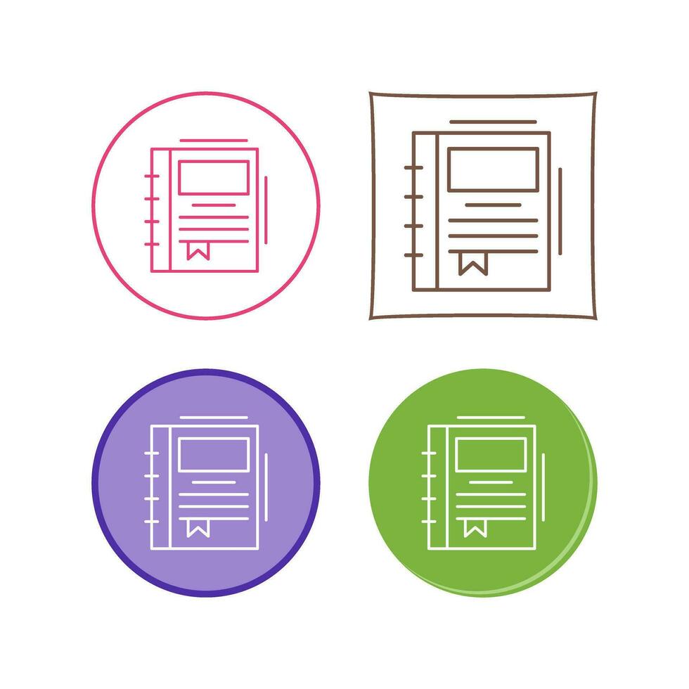 Spring Notebook Vector Icon