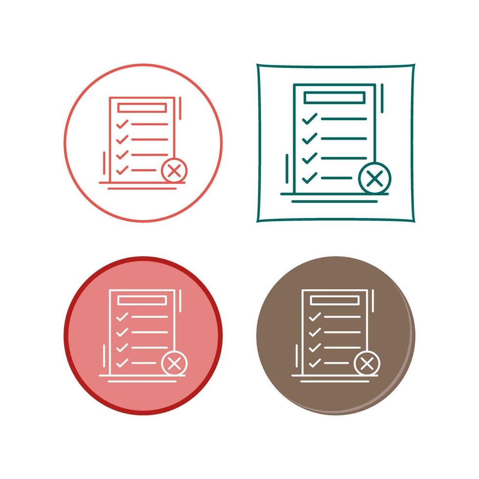 Fake List Vector Icon