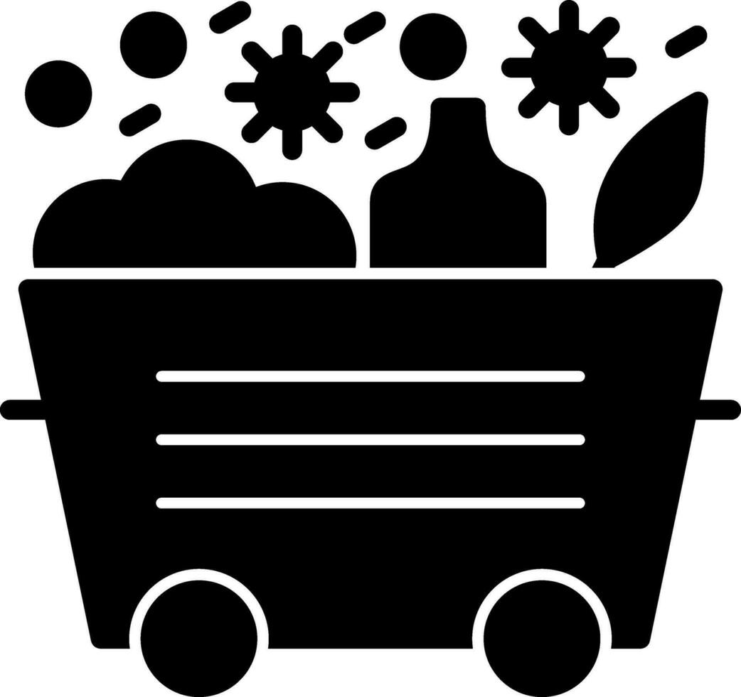 diseño de icono de vector de basura