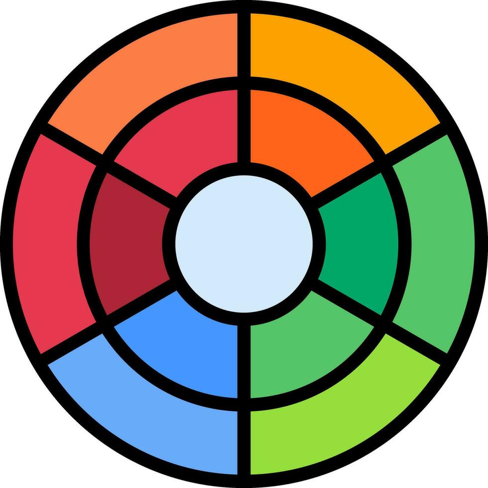 color circulo vector icono diseño