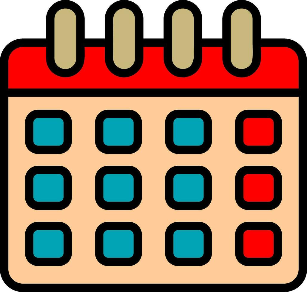 diseño de icono de vector de calendario