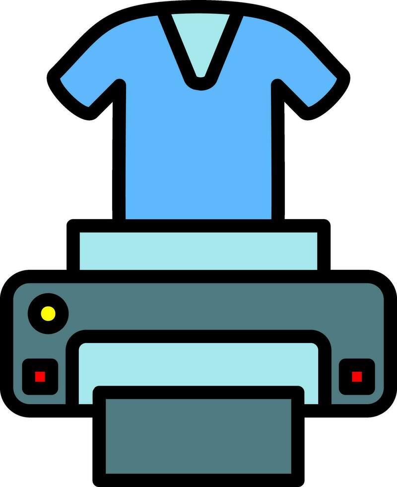 Dtg printer Vector Icon Design