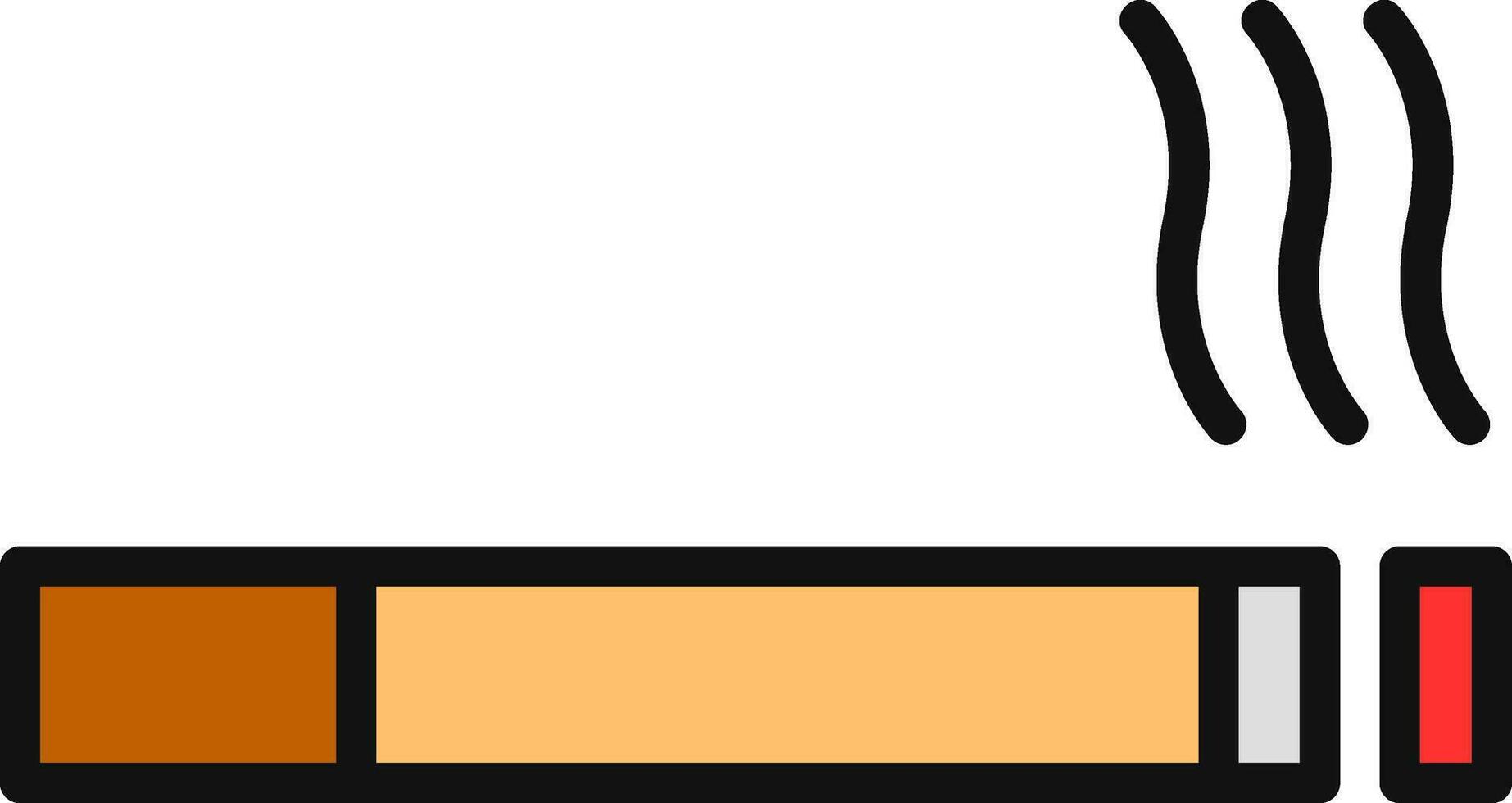 Cigarette Vector Icon Design