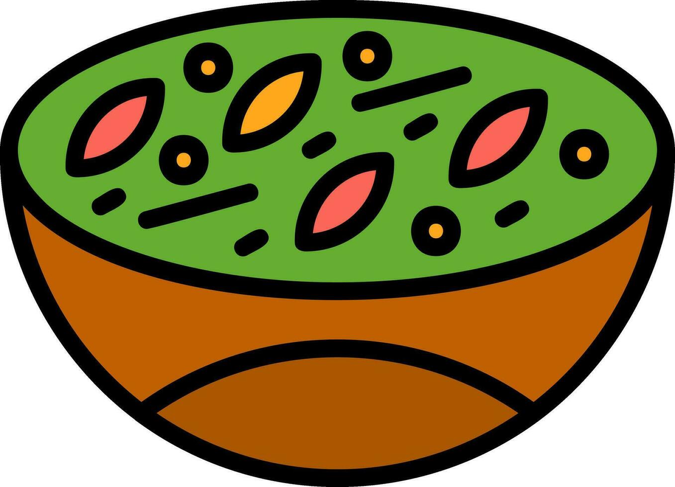 Green curry Vector Icon Design