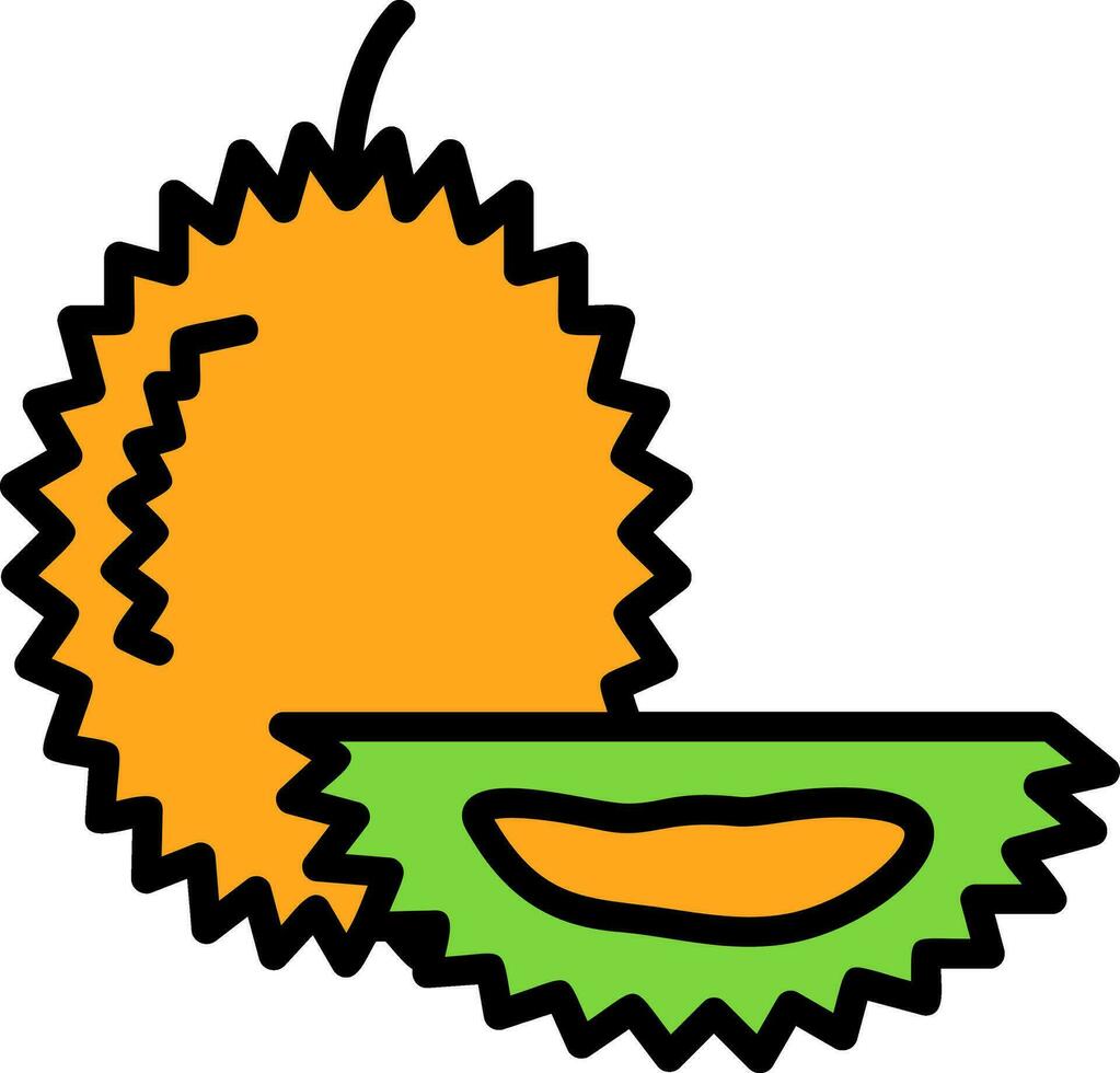 Durian vector icono diseño