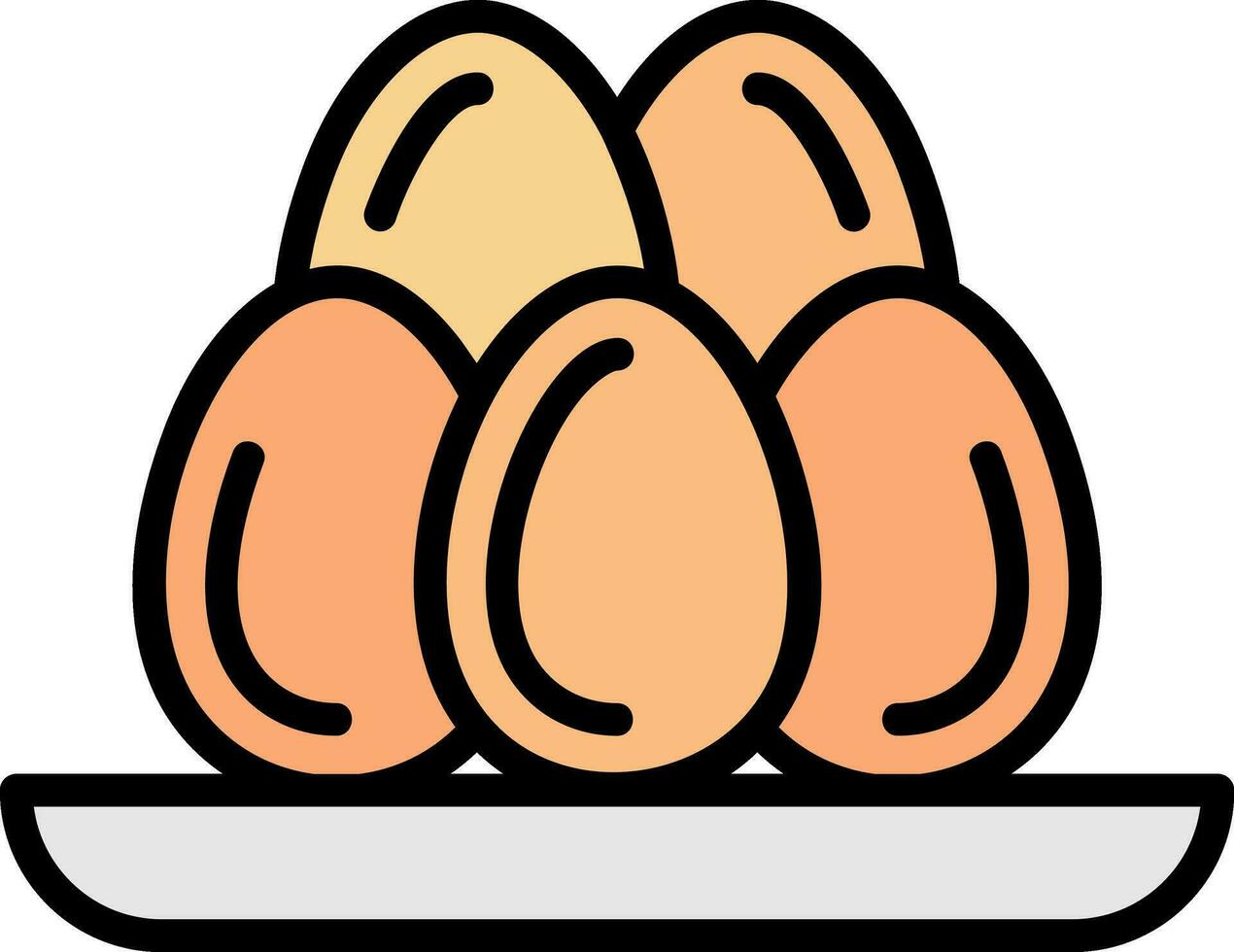 Eggs Vector Icon Design