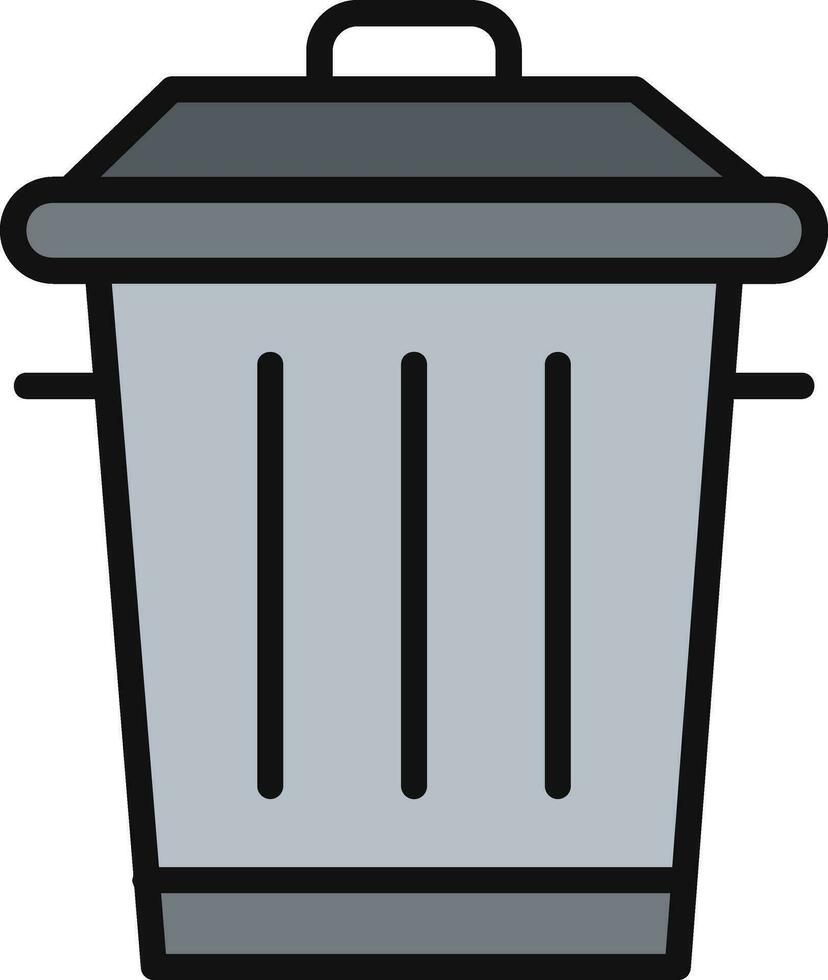 diseño de icono de vector de basura