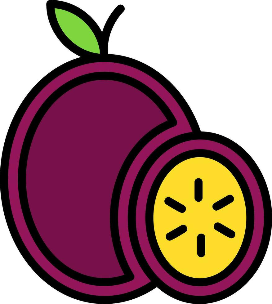 pasión Fruta vector icono diseño