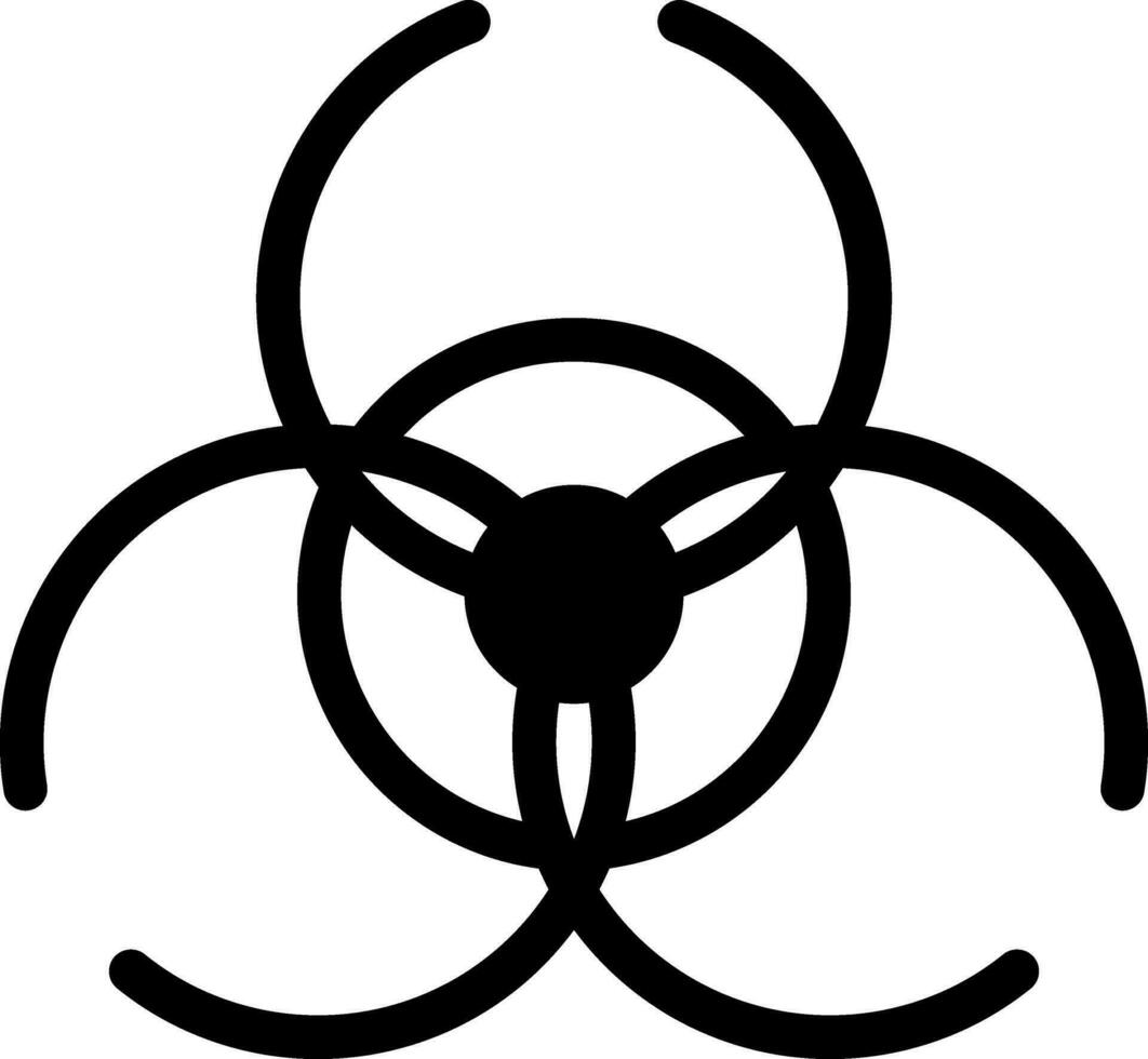 Biohazard sign Vector Icon Design