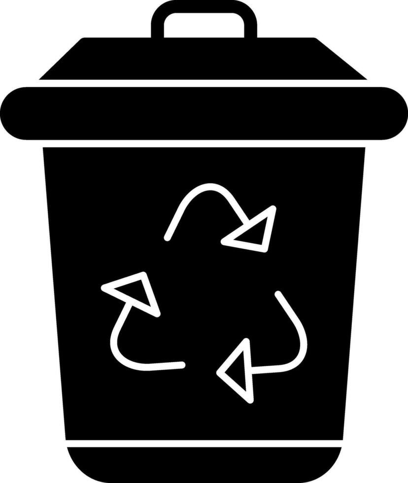 diseño de icono de vector de papelera de reciclaje