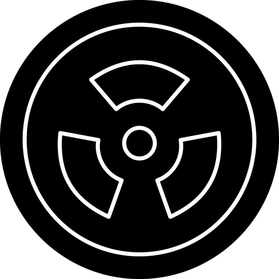 Radiation sign Vector Icon Design