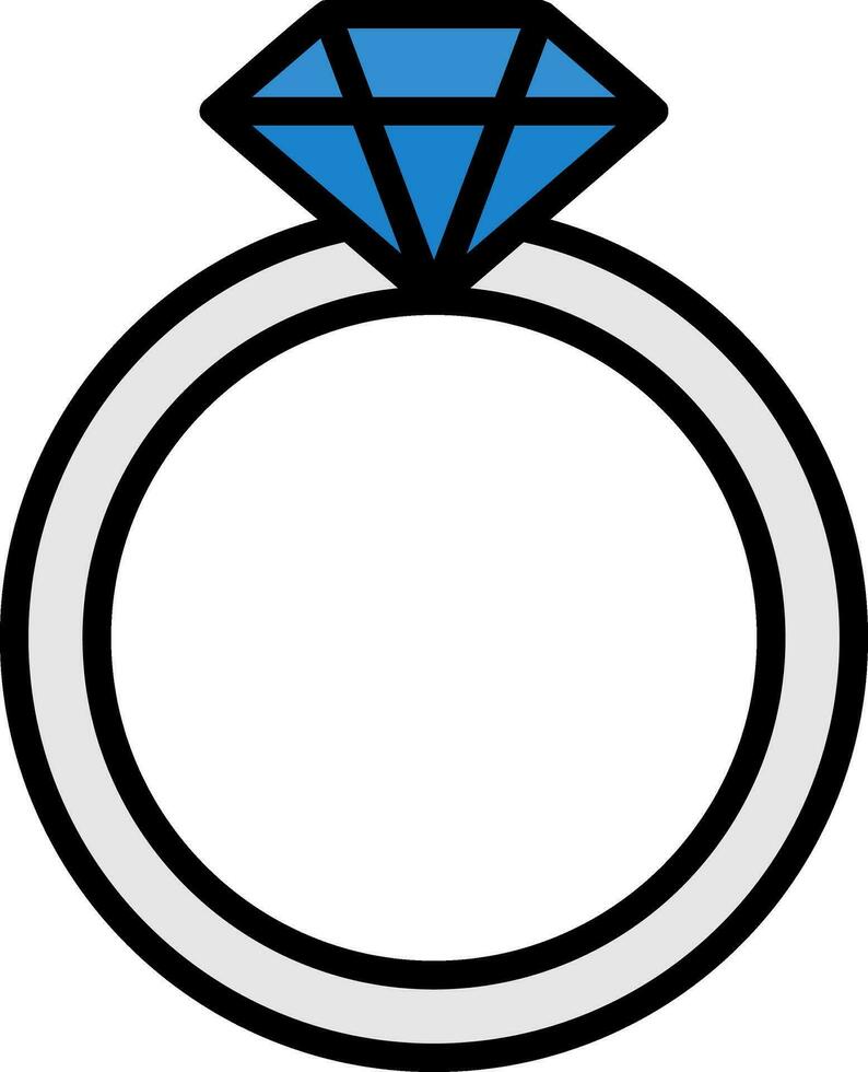 diseño de icono de vector de anillo