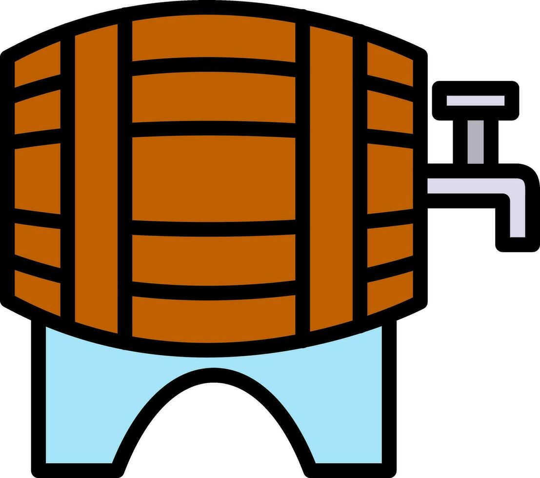 Beer keg Vector Icon Design