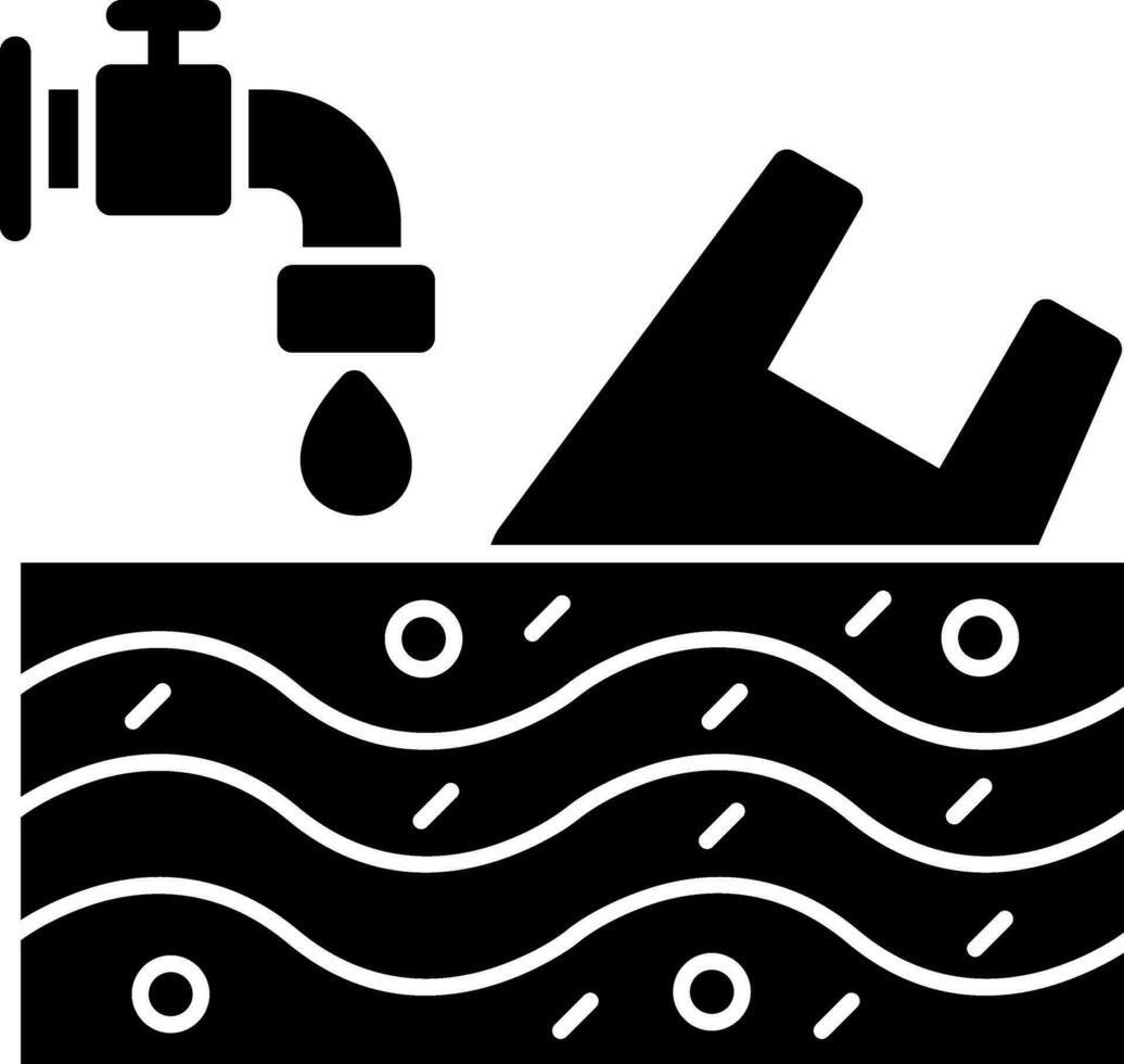 Water pollution Vector Icon Design
