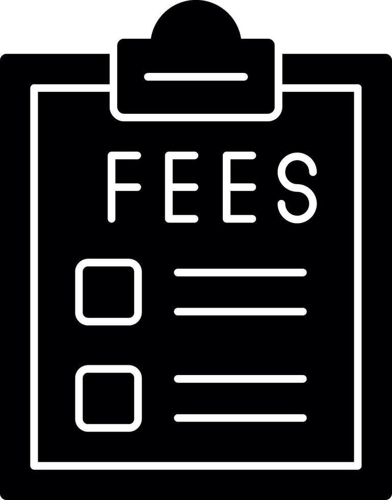 Fees Vector Icon Design