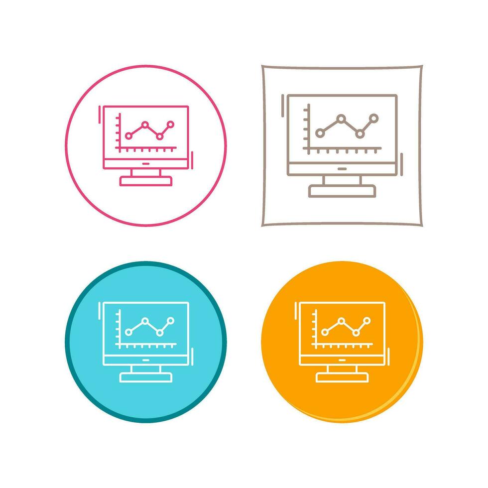 Line Chart Vector Icon 25135829 Vector Art at Vecteezy