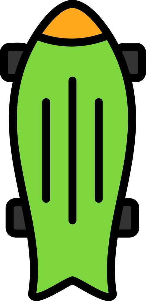 Skateboard Vector Icon Design