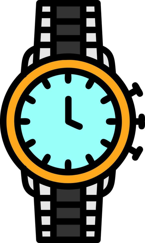 Wristwatch Vector Icon Design