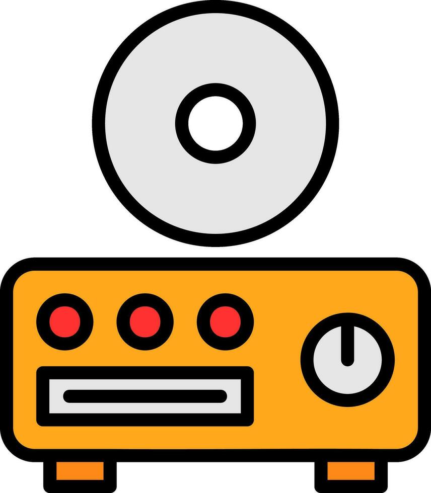 discos compactos jugador vector icono diseño