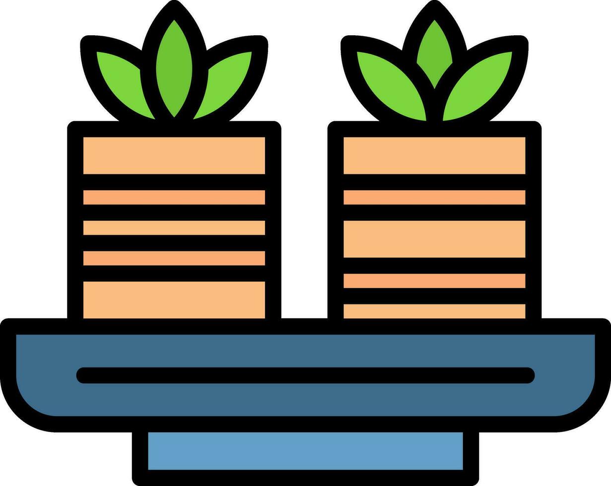 Khanom chan Vector Icon Design