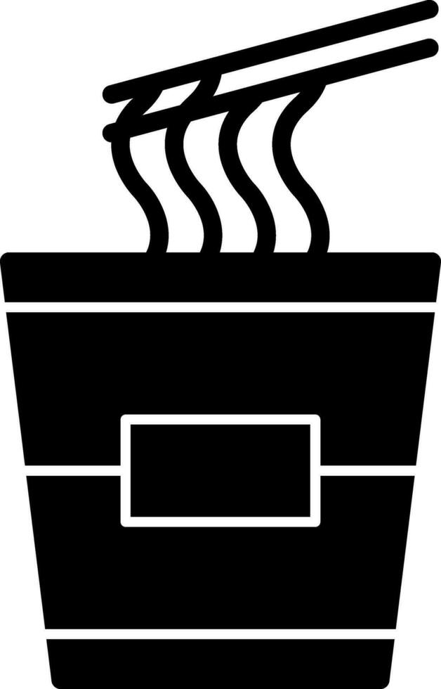 Instant noodles Vector Icon Design