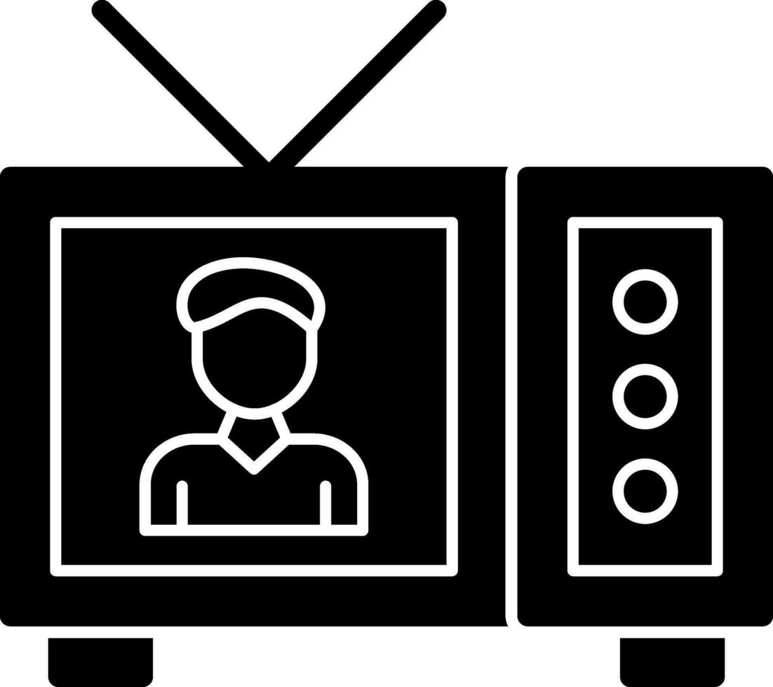 televisión espectáculo vector icono diseño