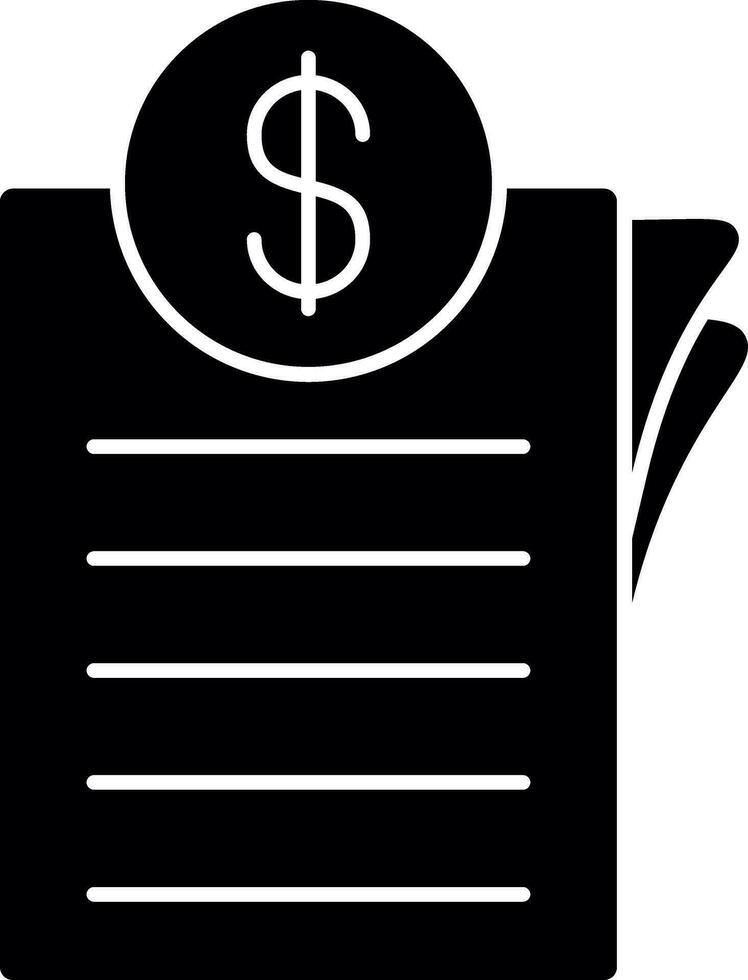 Invoice Vector Icon Design