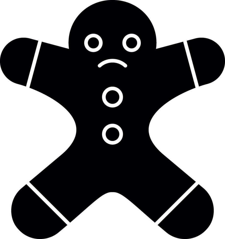 Gingerbread man Vector Icon Design