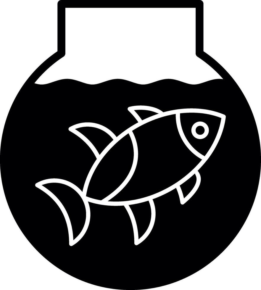 pescado cuenco vector icono diseño