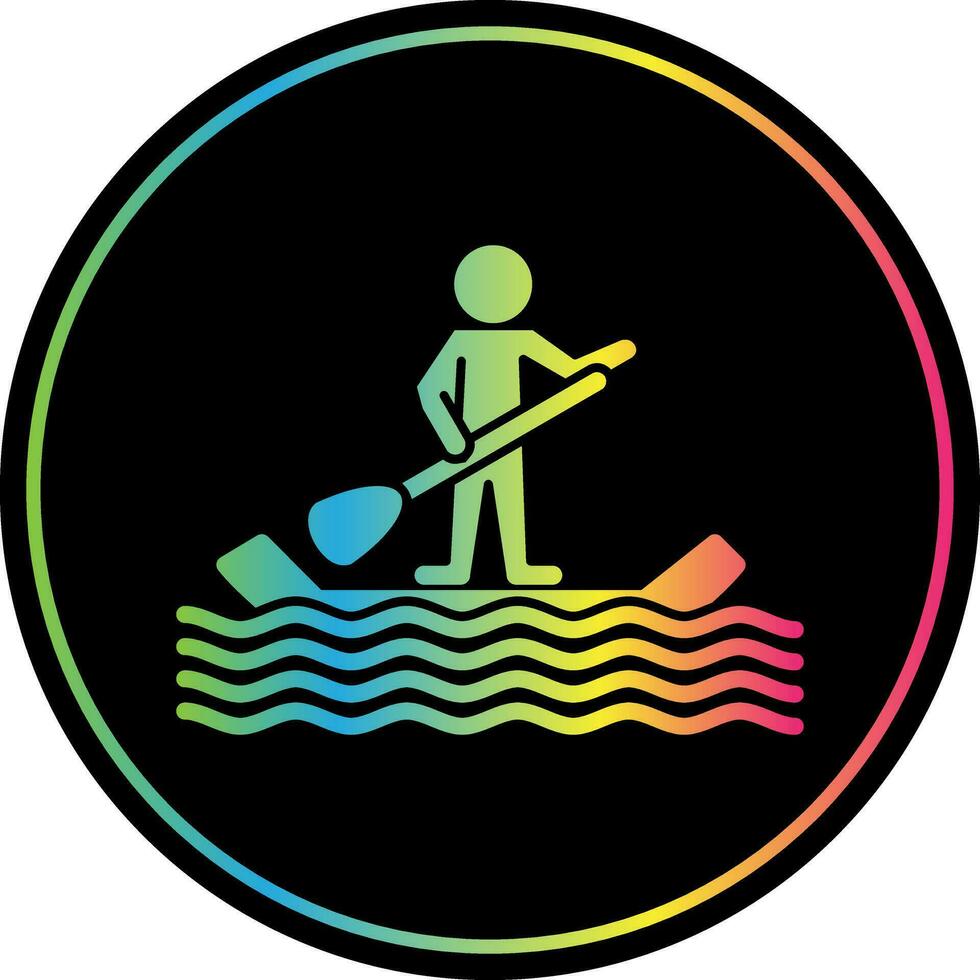 Paddle surf Vector Icon Design
