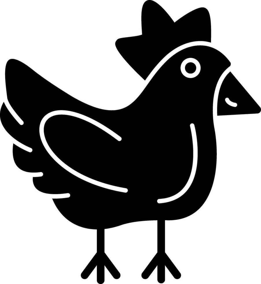 diseño de icono de vector de pollo