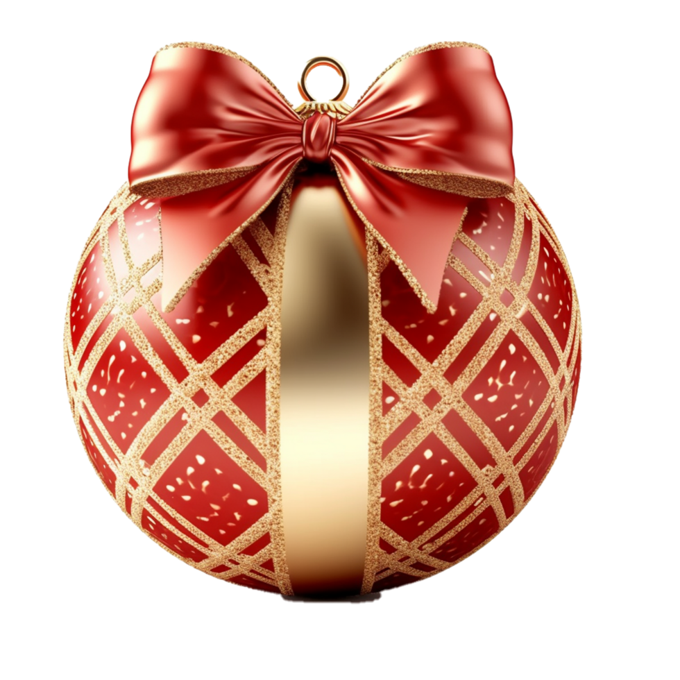 Christmas Hanging Ball Generative Ai png