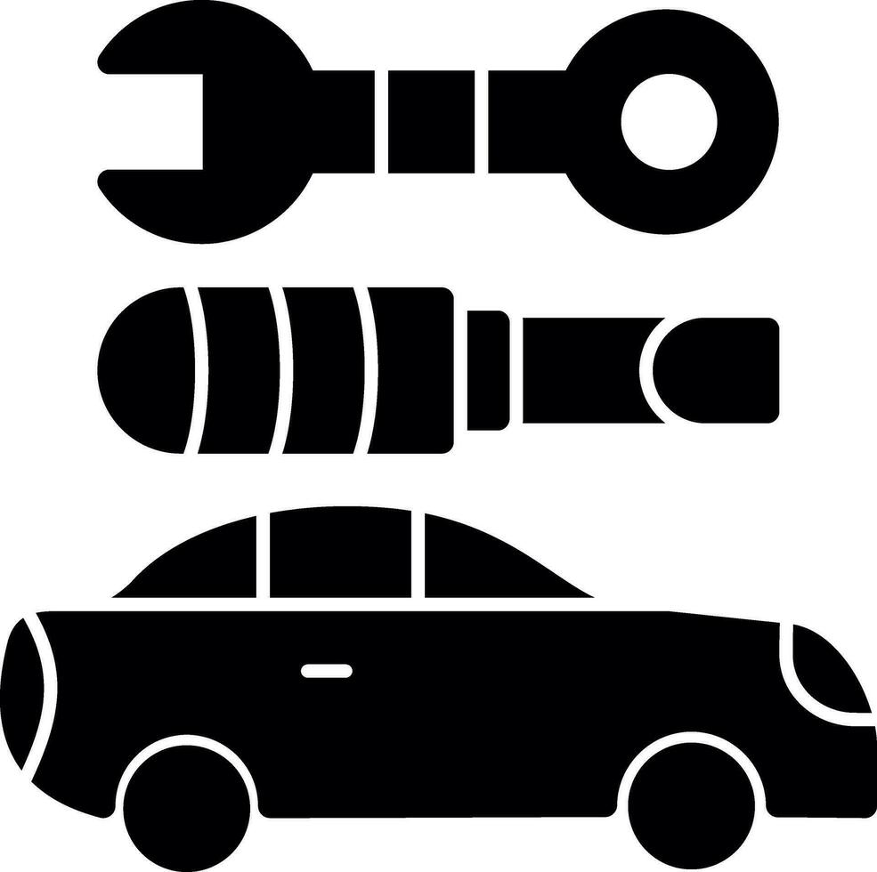 Car maintenance Vector Icon Design