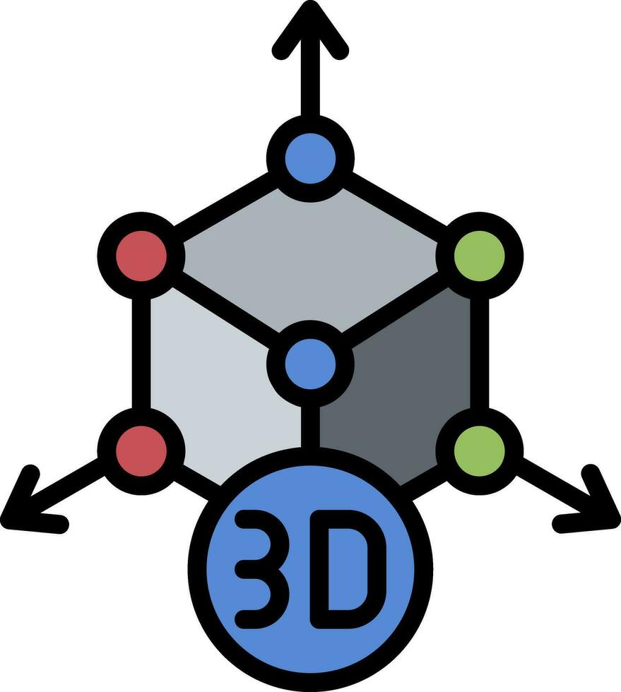 diseño de icono de vector de modelado 3d