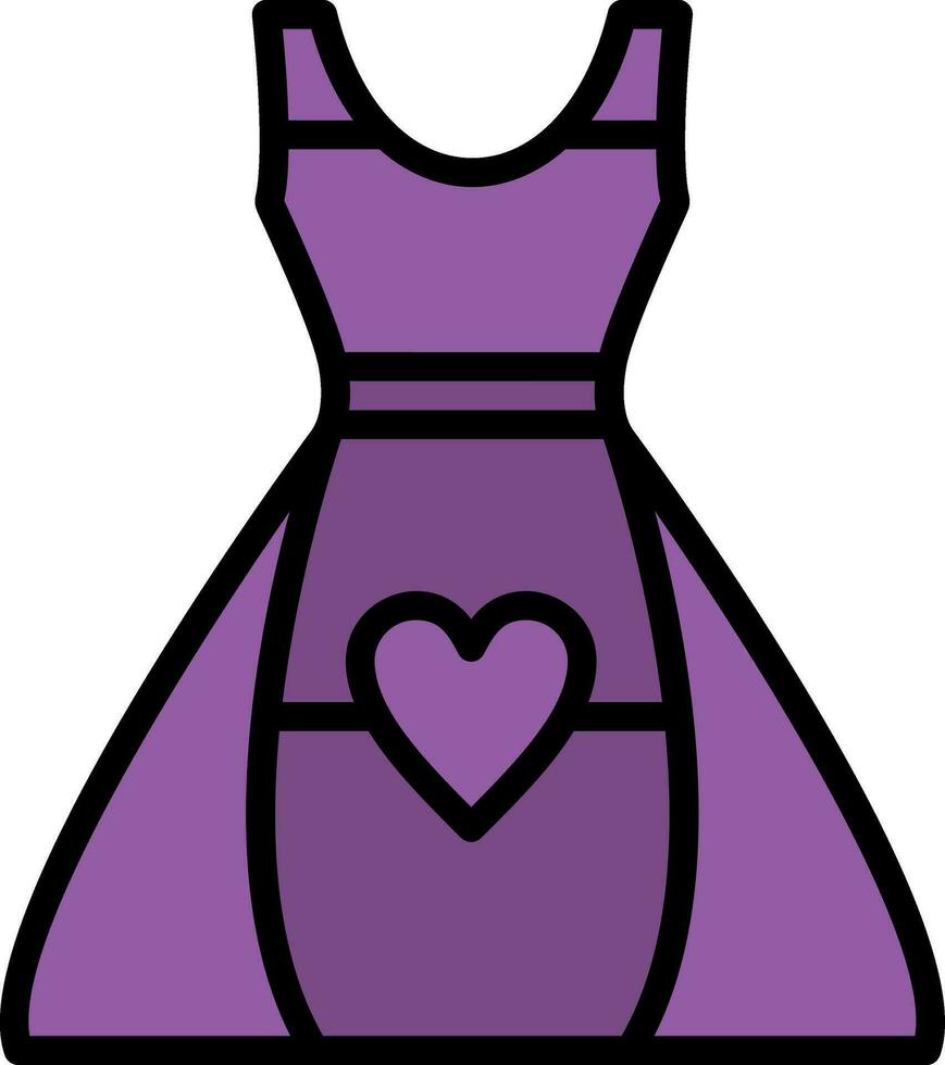 Dress Vector Icon Design