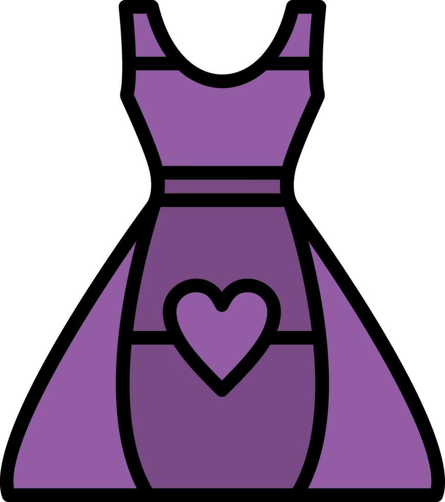 diseño de icono de vector de vestido