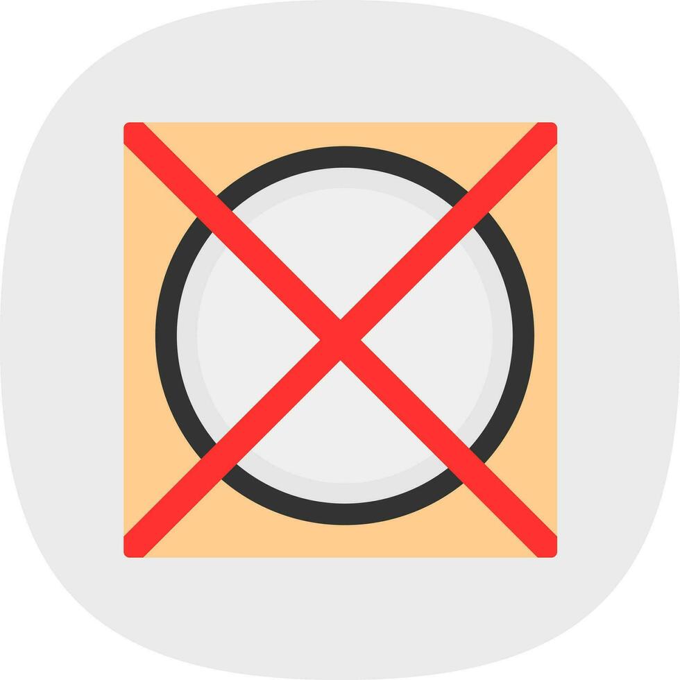 Do not tumble dry Vector Icon Design