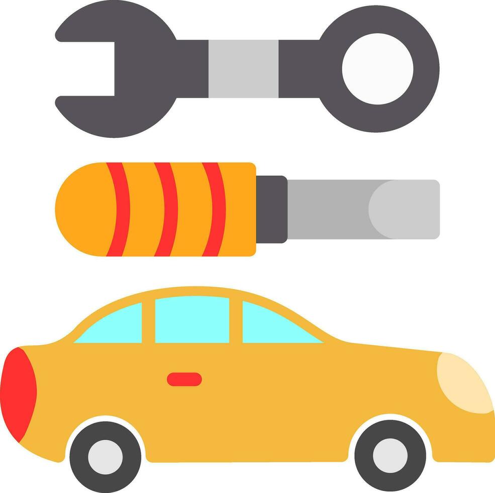 Car maintenance Vector Icon Design