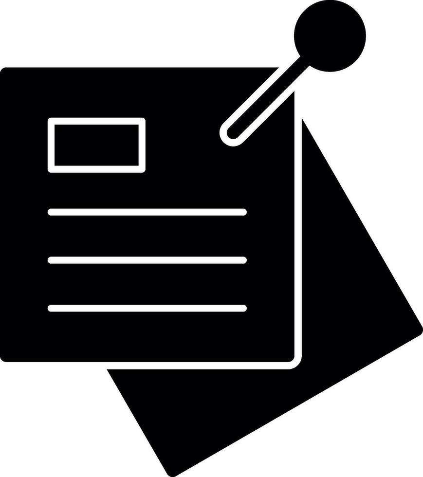 Sticky note Vector Icon Design