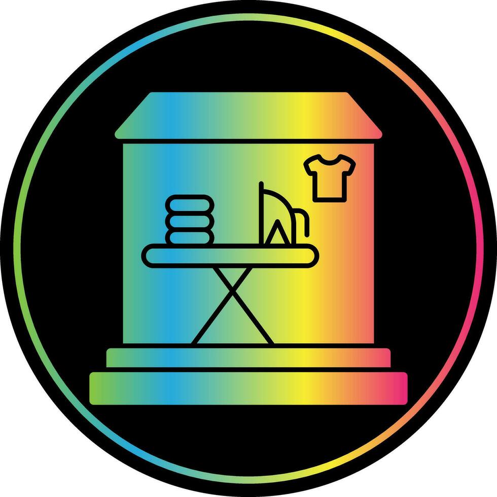 Laundry shop Vector Icon Design