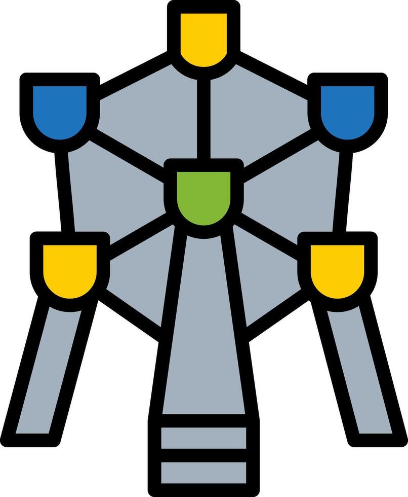 Atomium Vector Icon Design