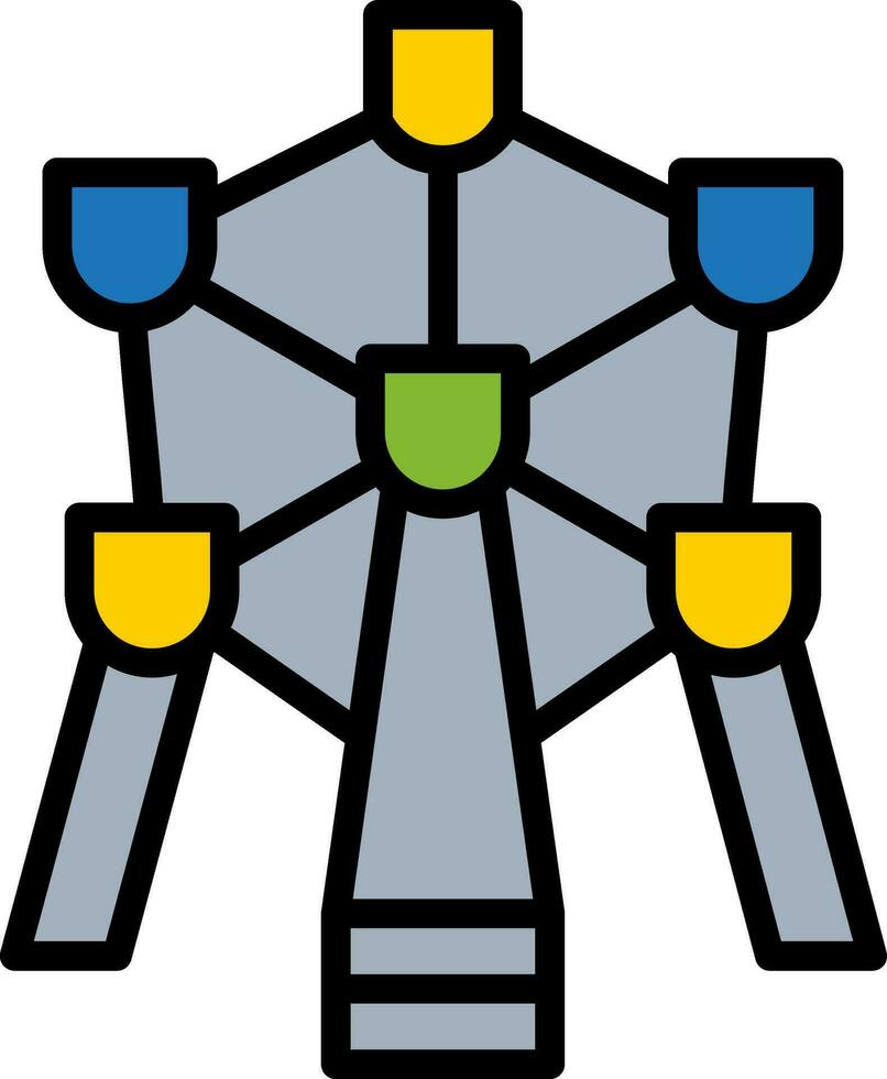 atomium vector icono diseño